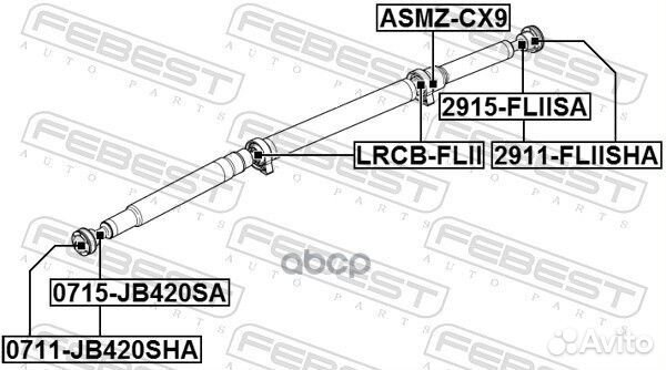 Подшипник подвесной кардана land rover freeland