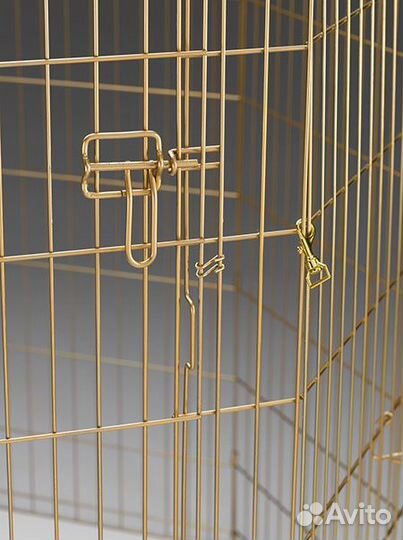 MidWest вольер из 8 панелей, с дверью, позолоченны