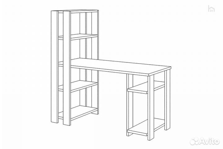 Стол компьютерный Slim стн-145/140 нбе