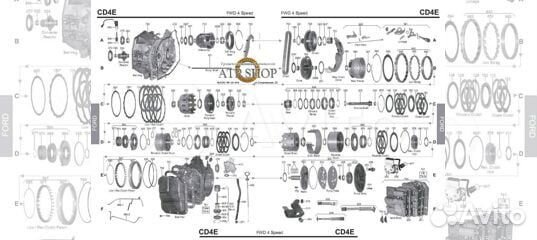 Запчасти АКПП CD4E