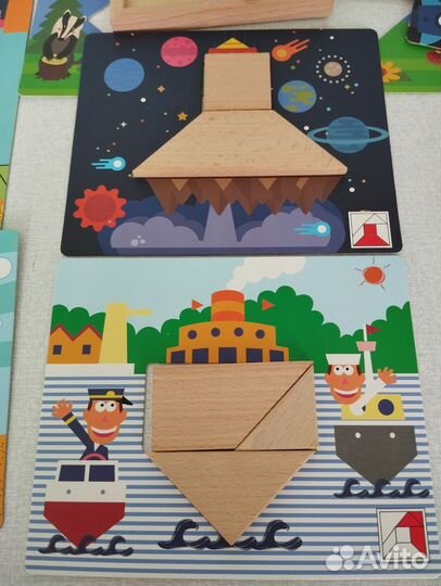 Танграм деревянный