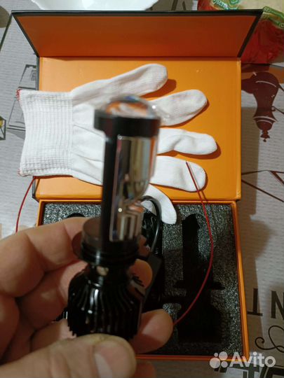 Продам led лампы с мини линзой под цоколь Н7