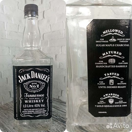 Бутылка стеклянная Джек Дэниэлс