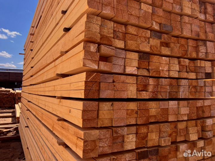 Доска обрезная 50х150х6000мм 1 сорт ГОСТ