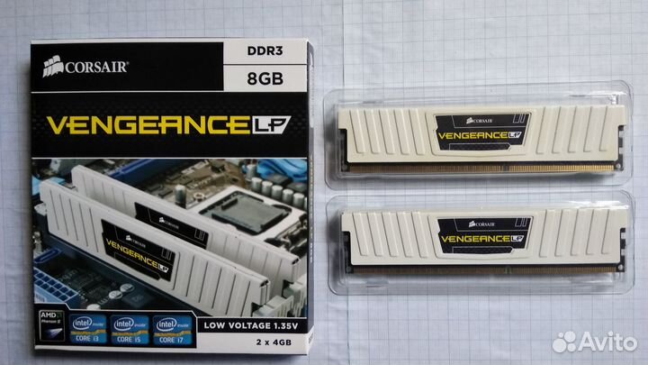 Оперативная память Corsair Vengeance LP 8 гб