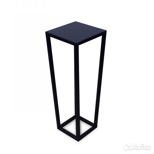 Подставка для цветов и растений, 70х25см, черная