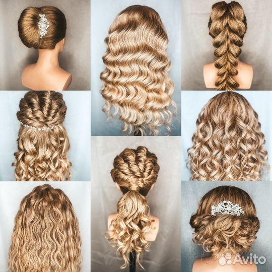 Локоны, прически