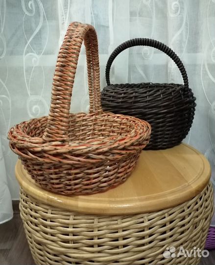 Плетеные корзинки для хранения и не только