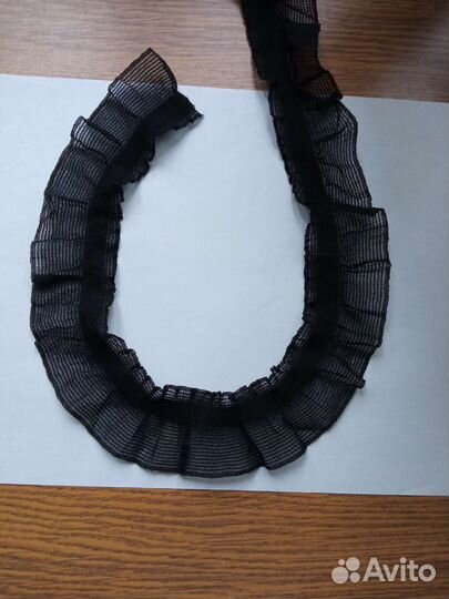 Тесьма СССР для отделки. Чёрная