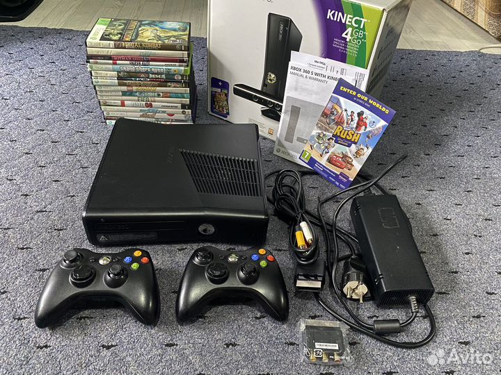 Xbox 360 S прошитый + игры