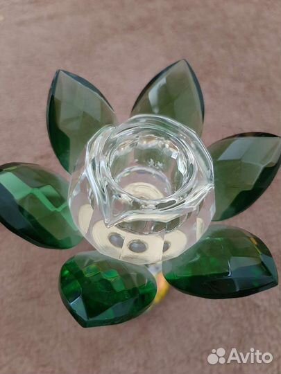 Подсвечник из хрусталя,новый