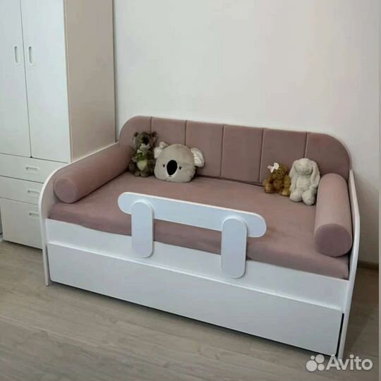 Детская кровать Каретная стяжка с ящиком