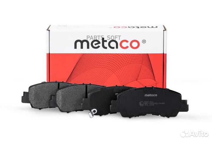 Metaco 3000-511 Колодки тормозные передние к-кт