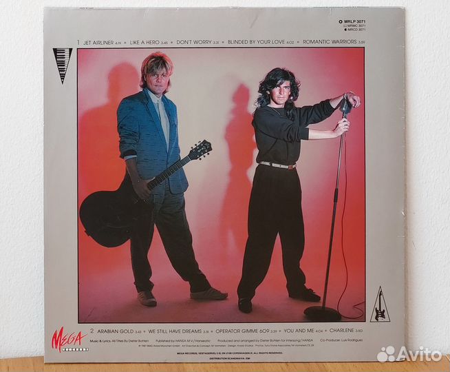 Modern Talking – Romantic Warriors (винил), 1987