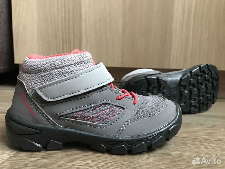 Детские треккинговые ботинки на липучке 