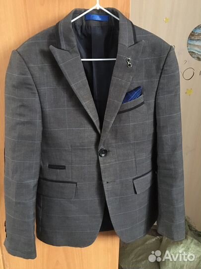 Школьная форма серая в клетку