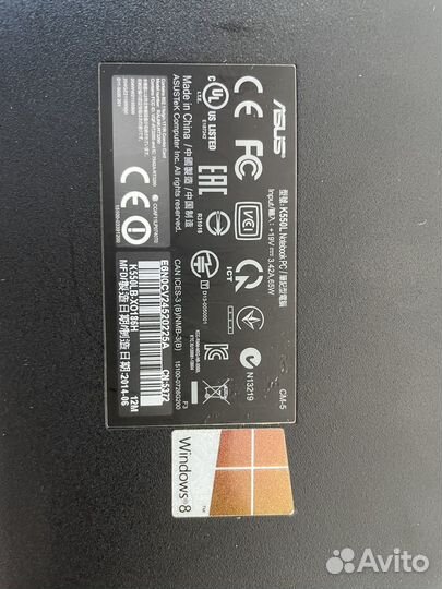 Ноутбук asus на запчасти