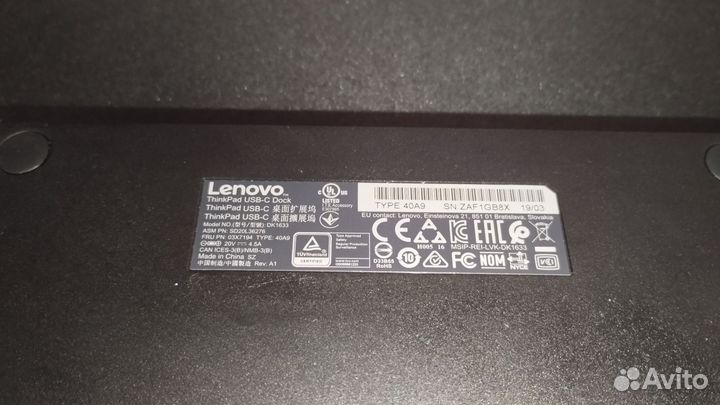 Lenovo thinkpad usb c dock