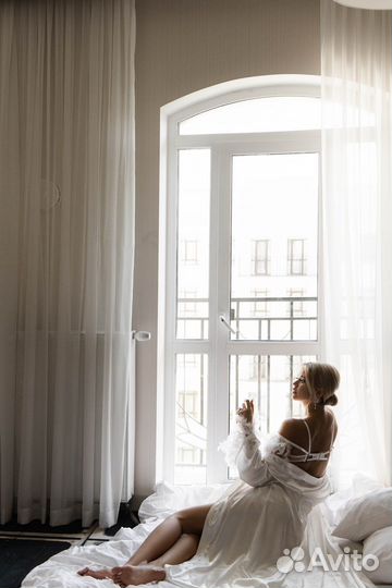 Халат с перьями