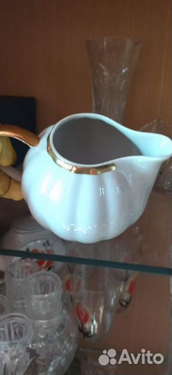 СССР молочник фарфоровый,Дулëво1968-1991гг