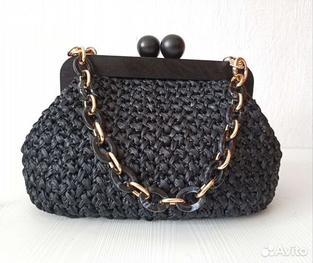 Сумка женская из рафии