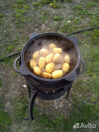 Печь для казана из дисков