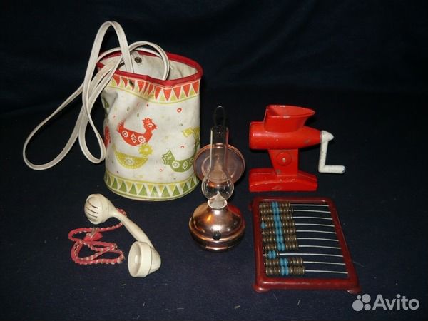 Сумка, мясорубка, счеты СССР 60-е гг