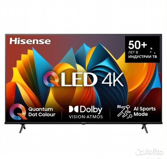 Новый qled Hisense 43e7nq 4k новинка 2024