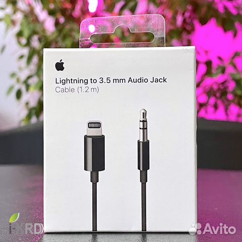 Аудиокабель Apple Lightning Aux 1,2м (Новый) A1879