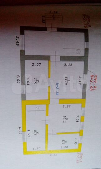 Дом 70 м² на участке 5,5 сот.