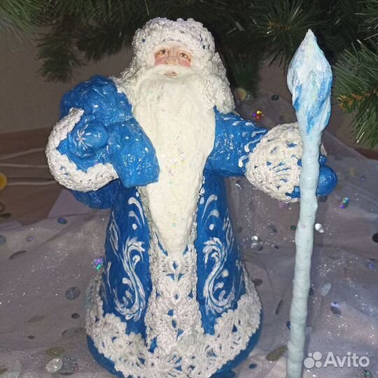 Дед мороз и снегурочка под елку фигурки