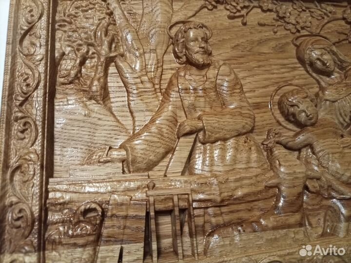 07 Панно Святое семейство 31 на 22 см