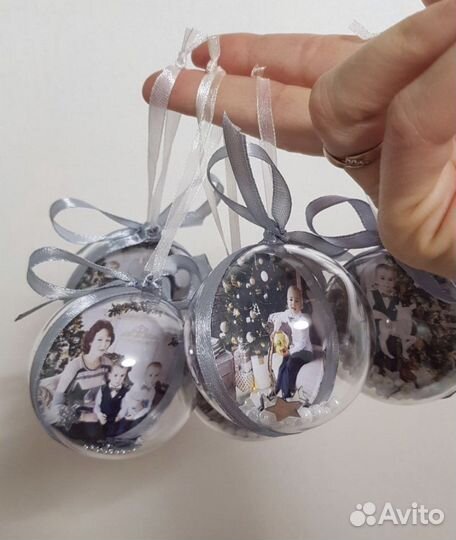 Елочная игрушка (шар) с фото