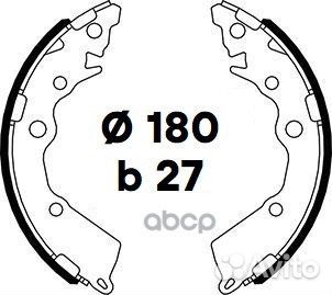 Колодки тормозные барабанные зад Kia Picanto