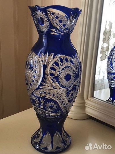 Ваза хрустальная