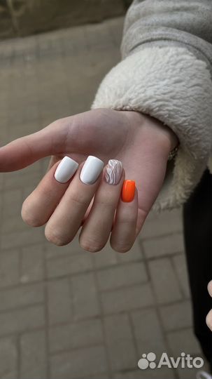 Снятие, маникюр, покрытие и укрепление