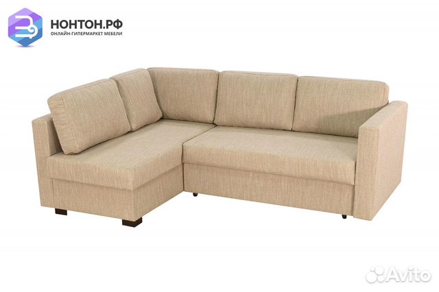 Диван угловой дельфин Джессика 2 бежевый