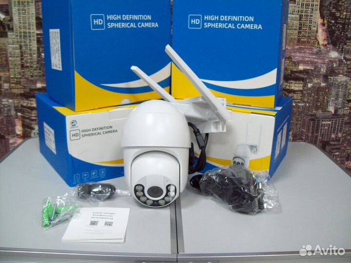 Камера видеонаблюдения поворотная уличная