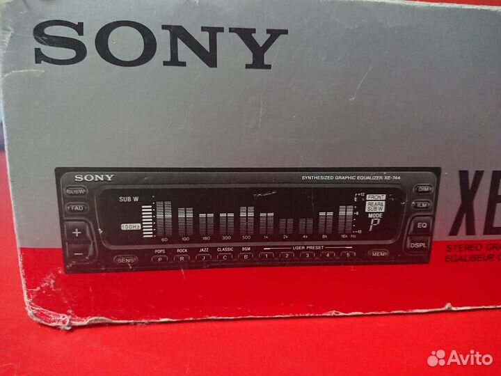 Автомобильный эквалайзер sony XE-744