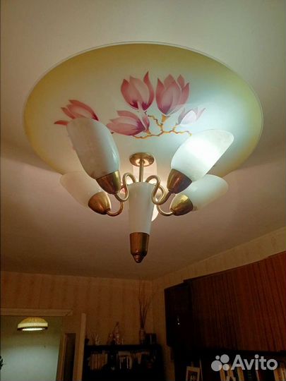 Люстра винтаж.Чехия