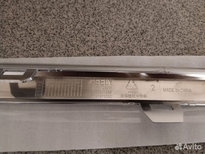 Молдинг бампера задний Geely Monjaro оригинал