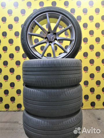 Разноширокие колеса Mercedes S класс R19