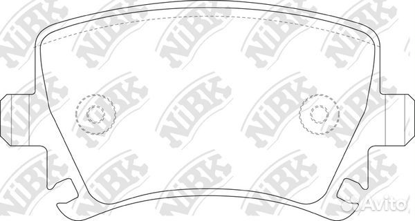 Колодки тормозные дисковые зад PN0349 NiBK