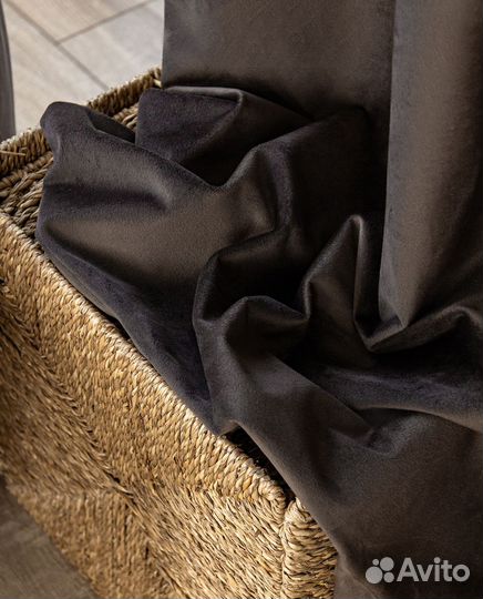 Шторы бархат Беллиссимо шоколад