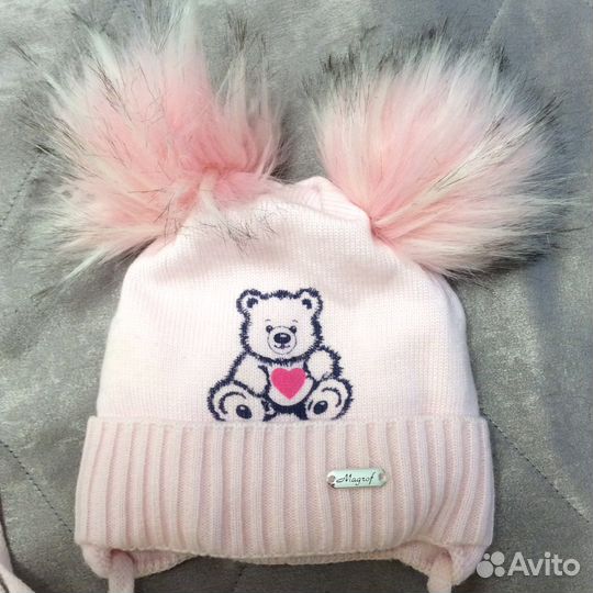 Зимняя шапка шлем Totti на девочку 3 года р. 50