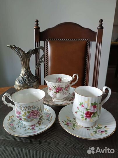 Винтажные чайные пары. Англия. Костяной фарфор