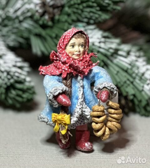 Ватные елочные игрушки