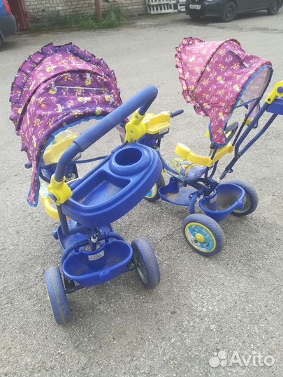 Детский трехколесный велосипед бу 2 штД