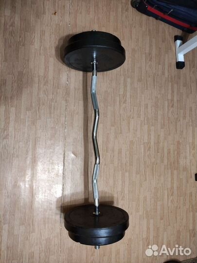 Штанга с блинами