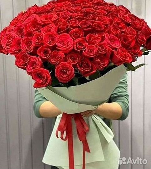 Розы высокие Доставка цветов